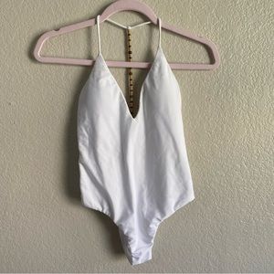 vix by paula.hermanny solid cleo one piece white swim